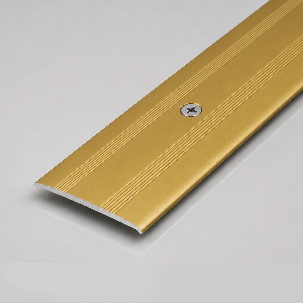 35mm Anodised Aluminium Flat Door Threshold Profile In Gold Color